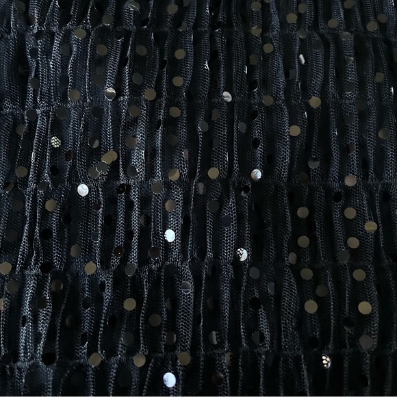 RALPH Ralph Lauren Black Vintage V-neck Sequin Sleeveless Dress 35693 - Picture 9 of 10